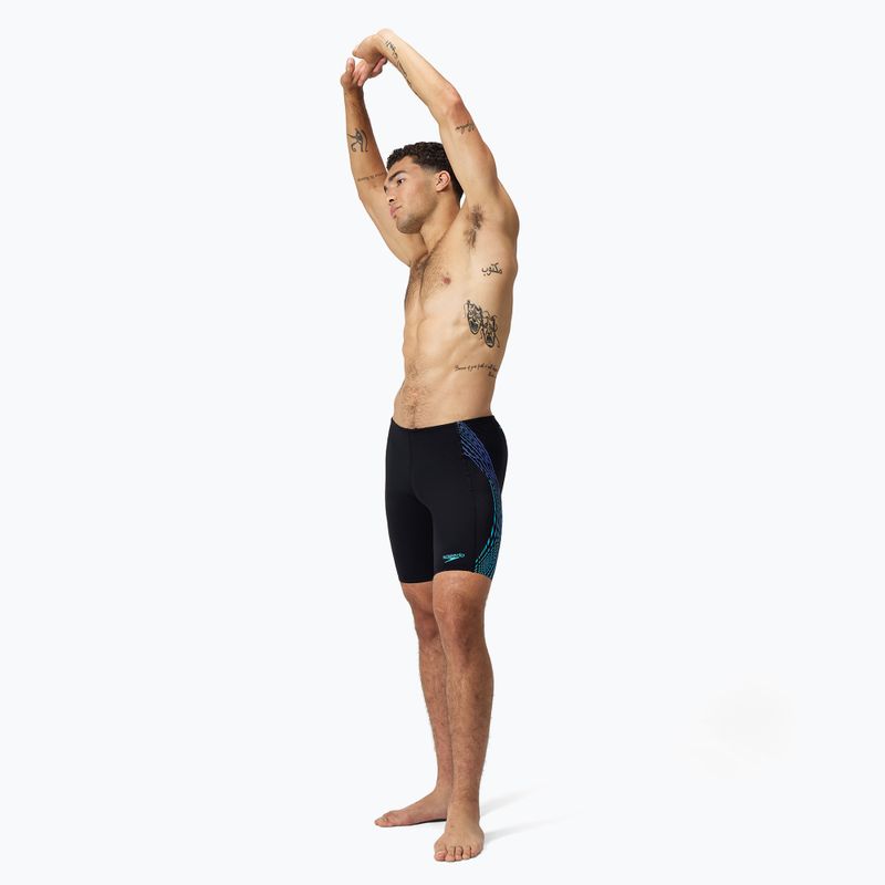 Jammershorts Herren Speedo Tech Panel Jammer black/cobalt pop 2