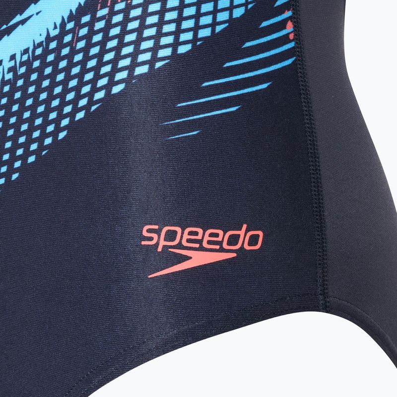 Einteiler Badeanzug Damen Speedo Digital Placement Medalist zoom boom/true navy 3