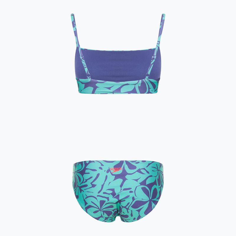 Bikini Damen Speedo Printed Adjustable Thinstrap hapuna blue 2