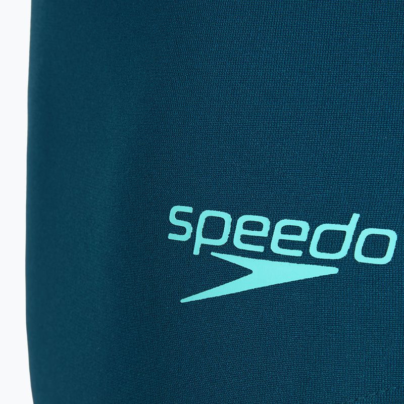 Damen-Einteiler Badeanzug Speedo Racer Zip with Built in Swim Bra dark teal 3