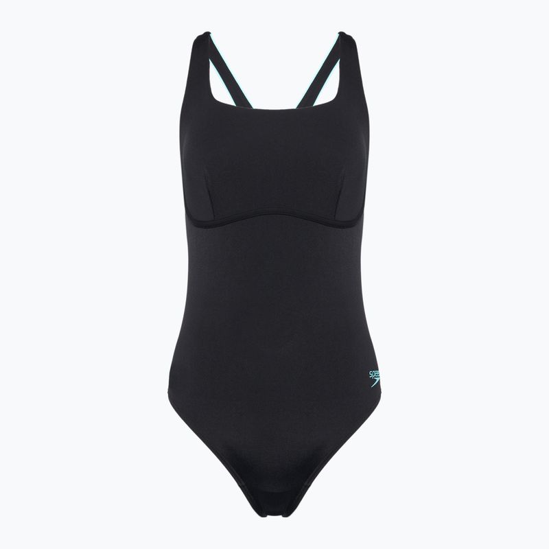 Einteiliger Badeanzug Speedo Flex Band mit Bade-BH anthrazit