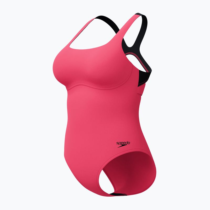 Damen-Einteiler Badeanzug Speedo Flex Band with Swim Bra raspbery fill/vermilion/punch 9