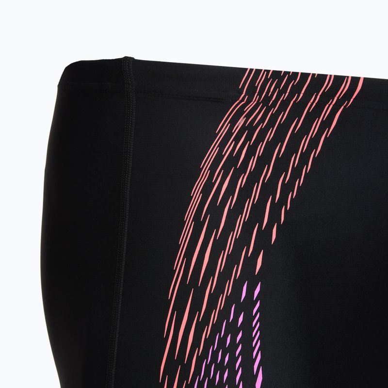 Schwimm-Jammer Herren Speedo Duo Logo Print Mid Jammer black/coral sands/neon violet 4