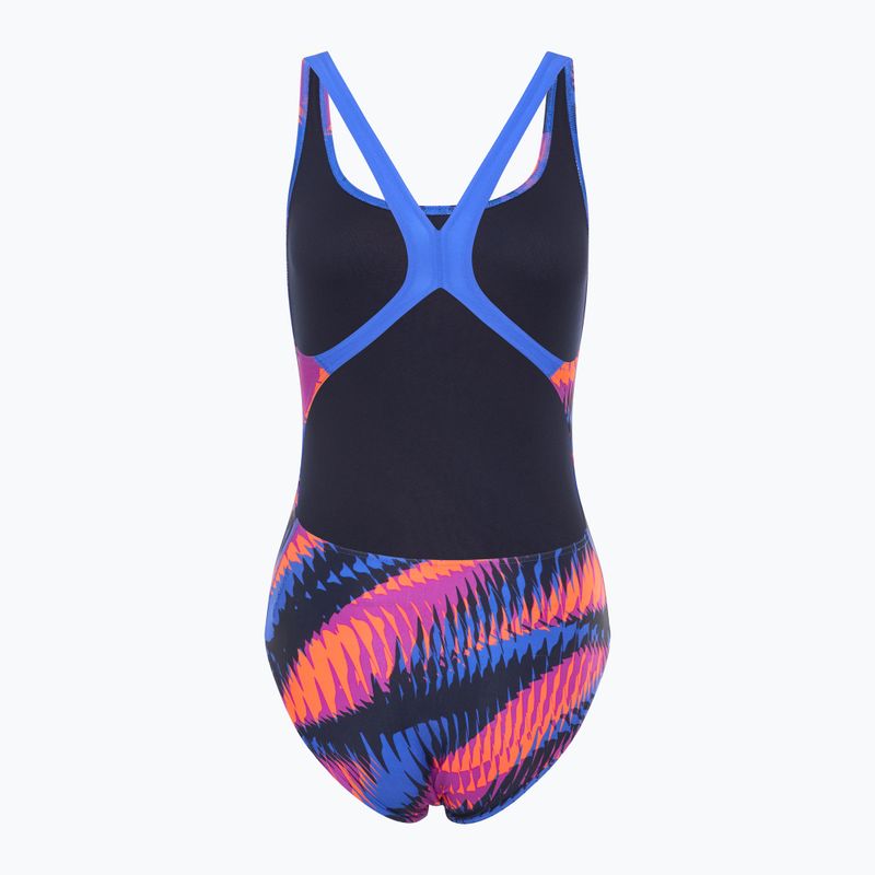 Einteiler Badeanzug Damen Speedo Allover Digital Powerback razor sharp/diva 2