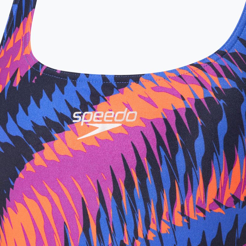 Einteiler Badeanzug Damen Speedo Allover Digital Powerback razor sharp/diva 3