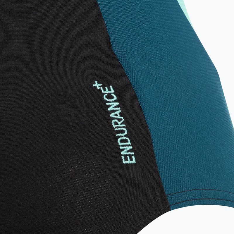 Einteiler Badeanzug Damen Speedo High Neck Splice Cross Back dark teal 4