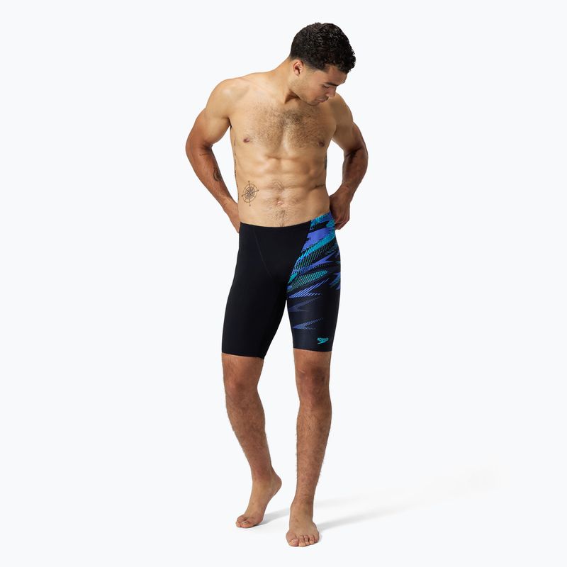 Jammershorts Herren Speedo HyperBoom V-Cut Jammer black/cobalt pop 2