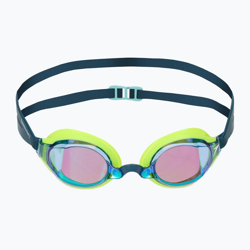 Schwimmbrille Speedo Fastskin Speedsocket 2 Mirror hyper yellow/cobalt/emerald 2