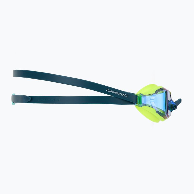 Schwimmbrille Speedo Fastskin Speedsocket 2 Mirror hyper yellow/cobalt/emerald 3