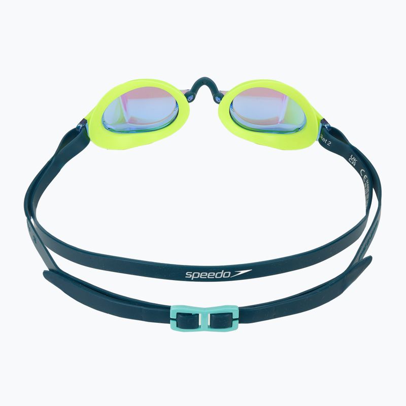 Schwimmbrille Speedo Fastskin Speedsocket 2 Mirror hyper yellow/cobalt/emerald 4