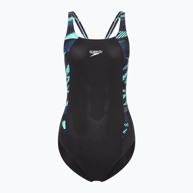 Einteiler Badeanzug Damen Speedo HyperBoom Splice Muscleback dark teal