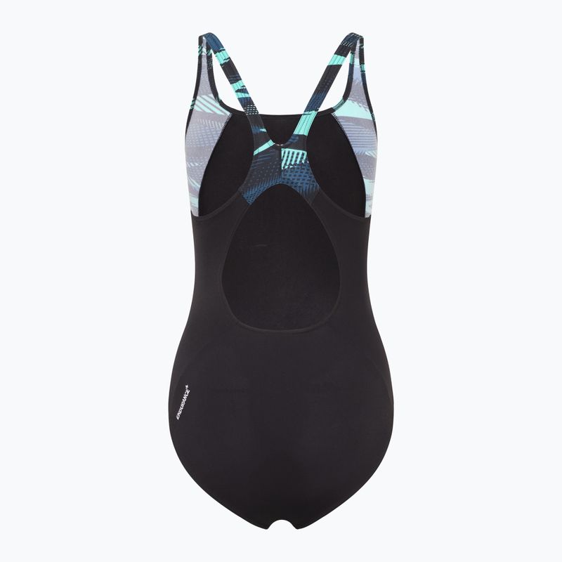 Einteiler Badeanzug Damen Speedo HyperBoom Splice Muscleback dark teal 2