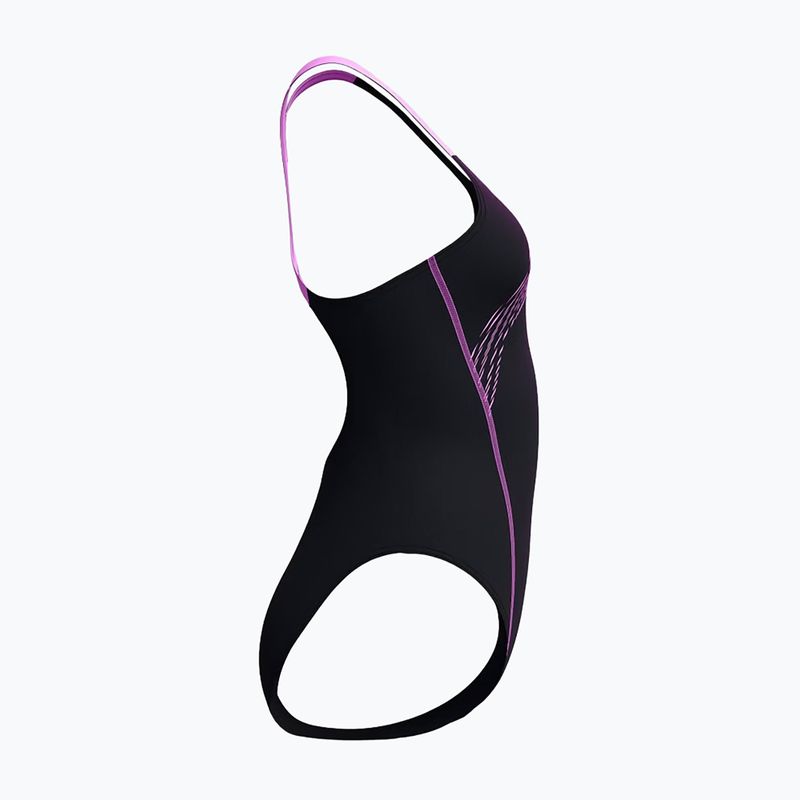 Badeanzug Damen Speedo Medley Logo Medalist neon violet 4