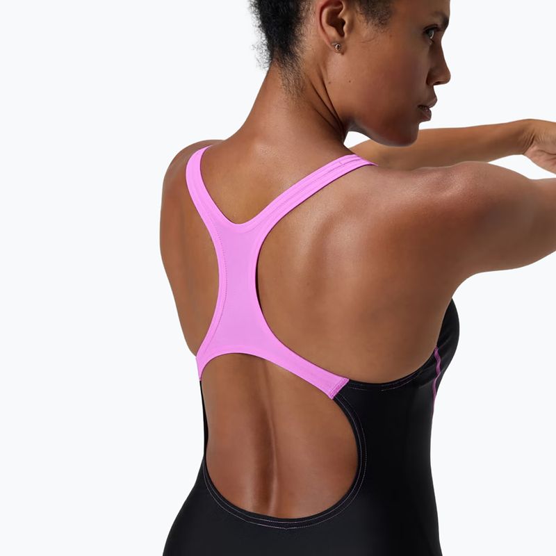 Damen Badeanzug Speedo Medley Logo Medalist neon violet 10