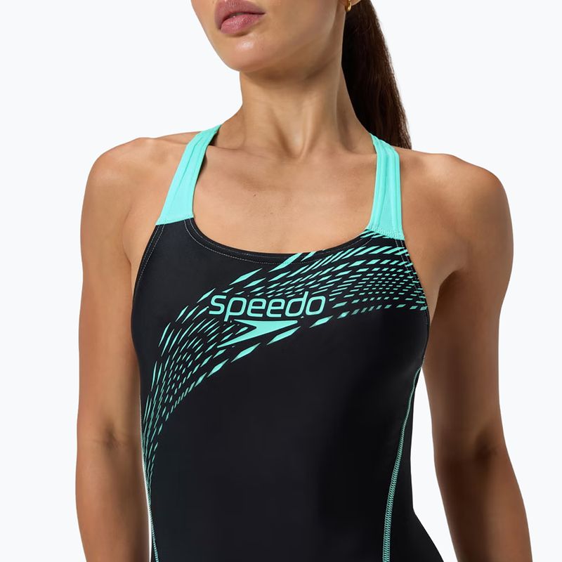 Badeanzug Damen Speedo Medley Logo Medalist arctic glass 9