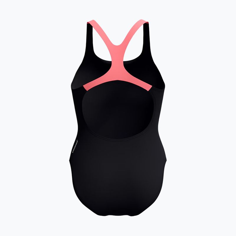 Damen-Einteiler Badeanzug Speedo Medley Logo Medalist coral sands 2