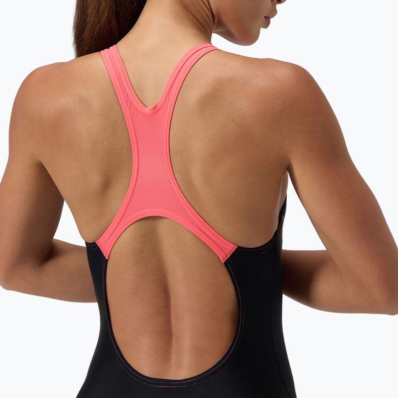 Damen-Einteiler Badeanzug Speedo Medley Logo Medalist coral sands 9