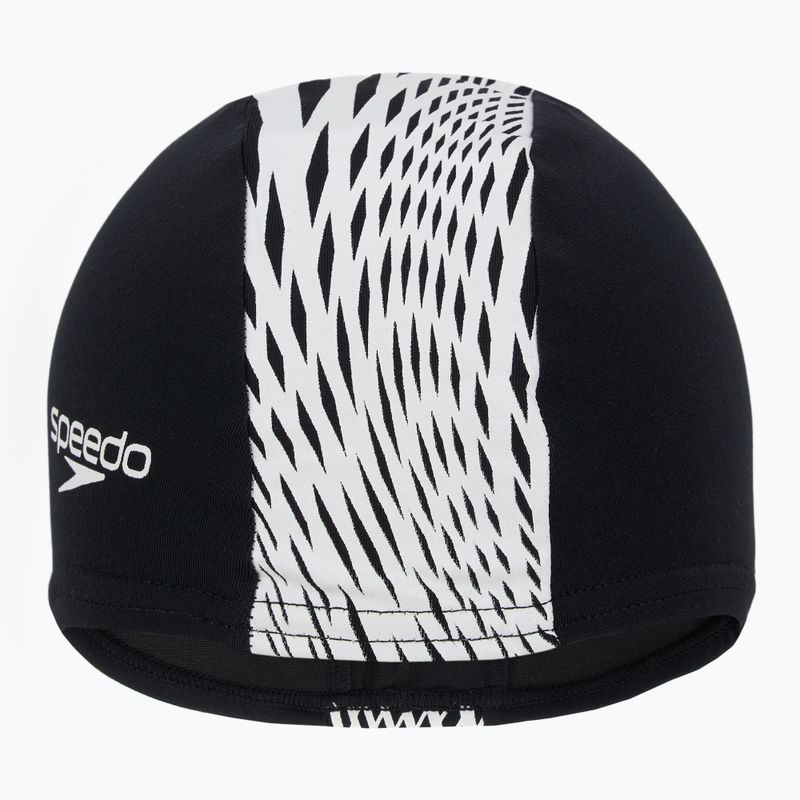 Schwimmkappe Speedo Boom Endurance+ black/white boho diamonds