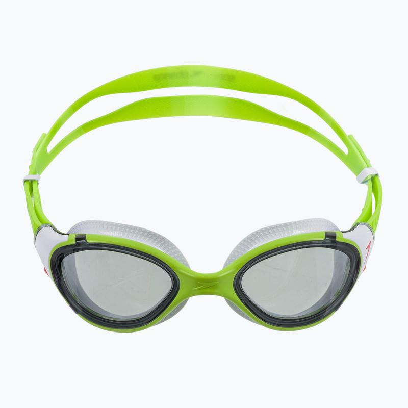 Speedo Biofuse 2.0 grün fizz / Stahl Schwimmbrille 2