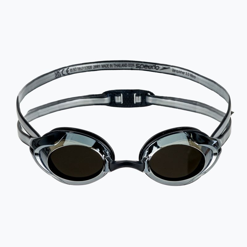Speedo Vanquisher 3.0 Mirrored schwarz / smoke / silver mirror Schwimmbrille 2