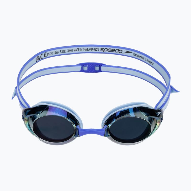 Speedo Vanquisher 3.0 Mirrored hawaiian sky / cobalt / iris mirror Schwimmbrille 2