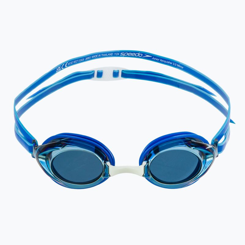 Speedo Vanquisher 3.0 Mirror Kinder Schwimmbrille cobalt pop / cobalt / gold mirror 2