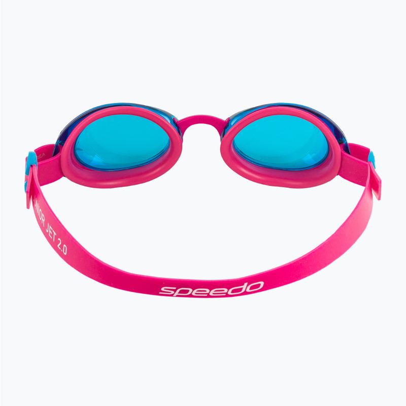 Speedo Jet 2.0 electric pink / azurblau Kinderschwimmbrille 4