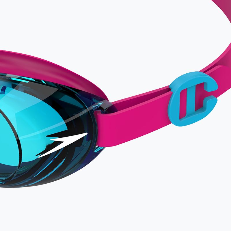 Speedo Jet 2.0 electric pink / azurblau Kinderschwimmbrille 4