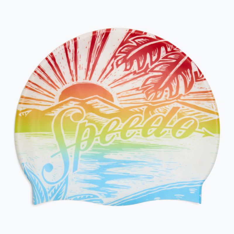 Schwimmkappe Speedo Printed Silicone volcanic orange speedo sunset 2