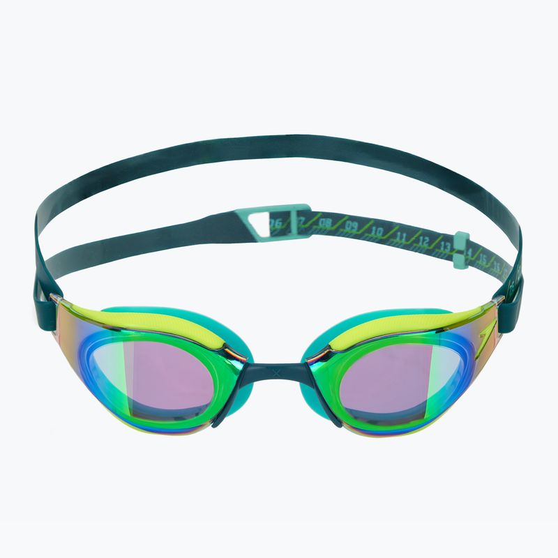 Schwimmbrille Speedo Fastskin Hyper Elite Mirror hyper yellow/steel/emerald mirror 2