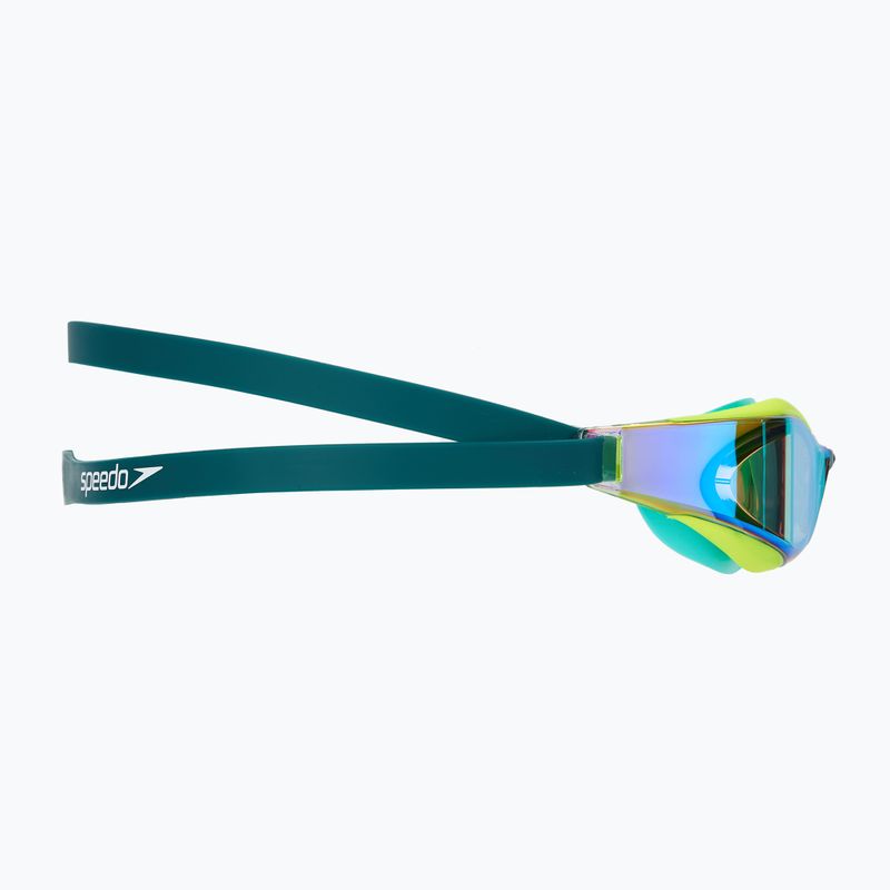 Schwimmbrille Speedo Fastskin Hyper Elite Mirror hyper yellow/steel/emerald mirror 3