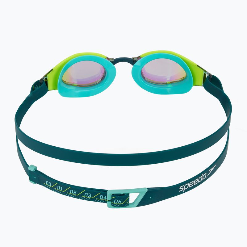 Schwimmbrille Speedo Fastskin Hyper Elite Mirror hyper yellow/steel/emerald mirror 4
