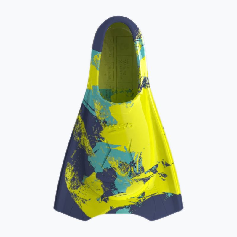 Speedo Short Blade hapuna blau/hyper gelb/arctic glass Schwimmflossen