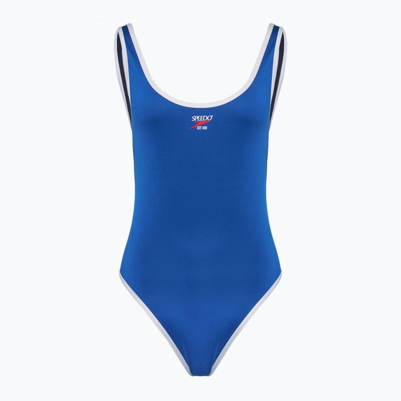 Speedo Solid Bound Scoop Türkisches Meer Damen Badeanzug einteilig