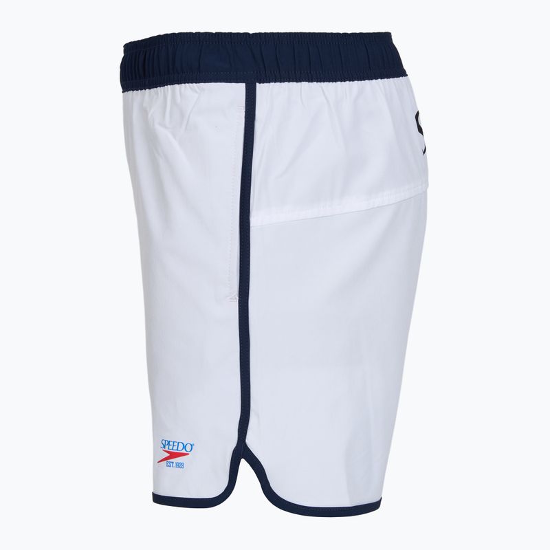 Herren Speedo Jetstream Retro Logo Volley 16" weiße Schwimmshorts 3