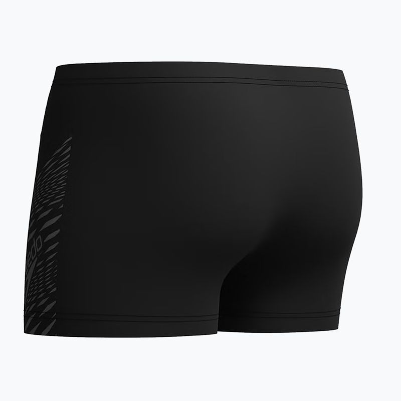 Herren-Badeboxershorts Speedo Medley Logo Aquashort black/usa charcoal 2