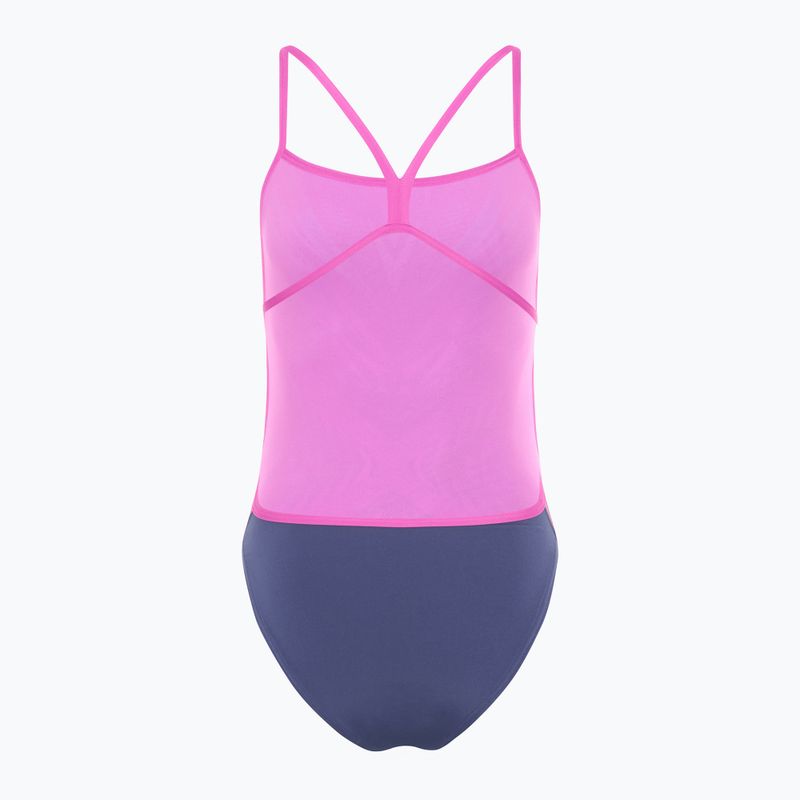Einteiler Badeanzug Damen Speedo Placement Digital Vback balance blend/hapuna blue 2