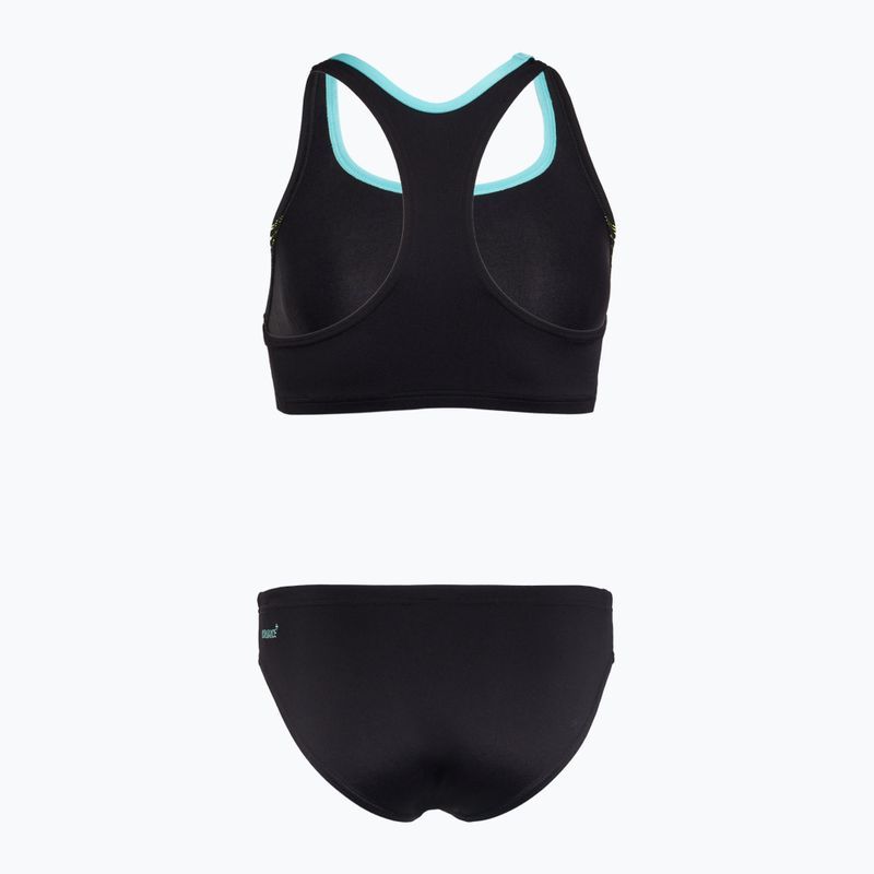 Speedo Placement hypergelber zweiteiliger Badeanzug für Damen 2