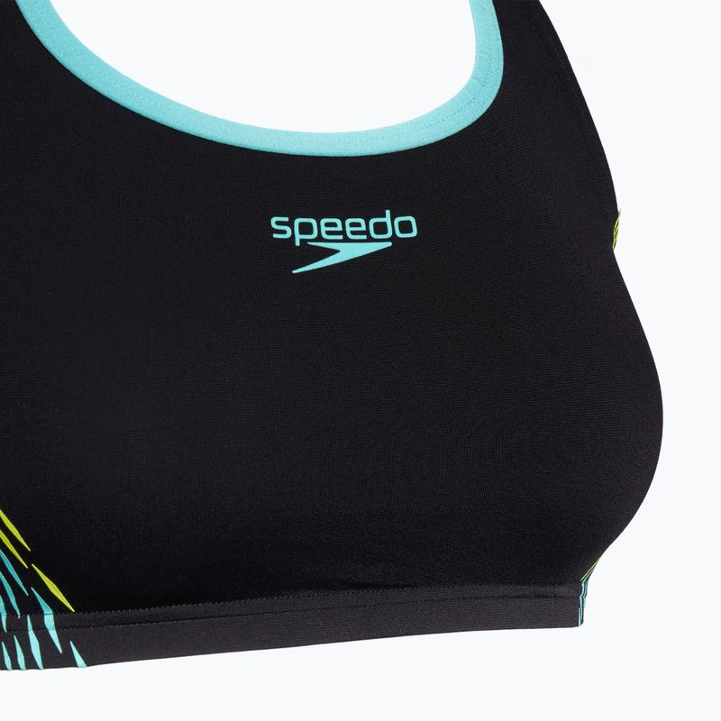 Speedo Placement hypergelber zweiteiliger Badeanzug für Damen 3
