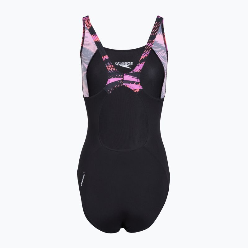 Badeanzug Damen Speedo HyperBoom Splice Muscleback neon violet 2