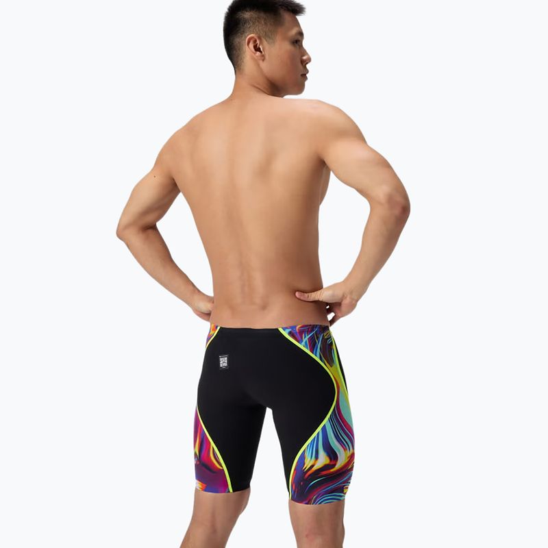 Schwimm-Jammer für Herren Speedo Fastskin LZR Intent 2.0 Jammer black/molten blur/hyper yellow 3