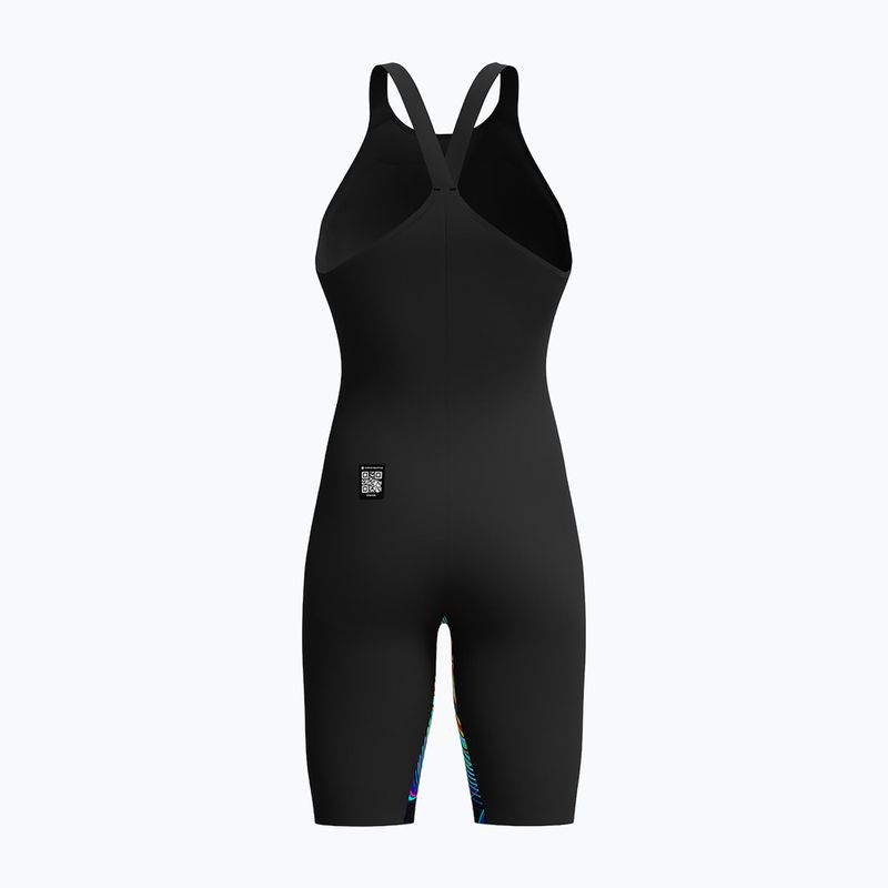 Badeanzug Damen Speedo Fastskin LZR Pure Valor 2.0 Closedback Kneeskin black/molten blur 2