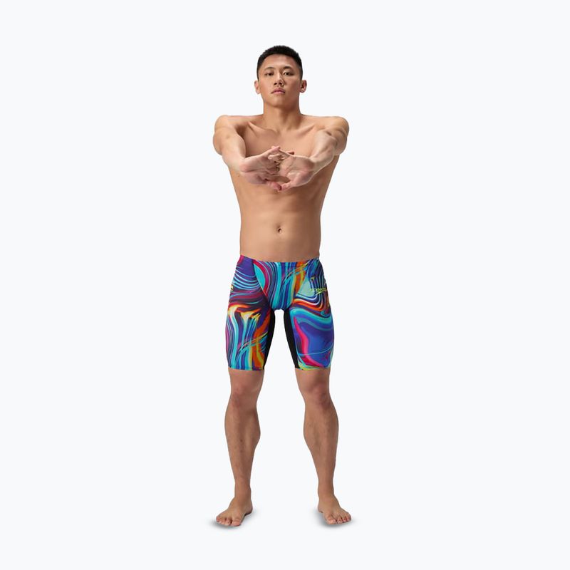 Herren-Schwimm-Jammer Speedo Fastskin LZR Pure Valor 2.0 Jammer molten black/molten blur 2