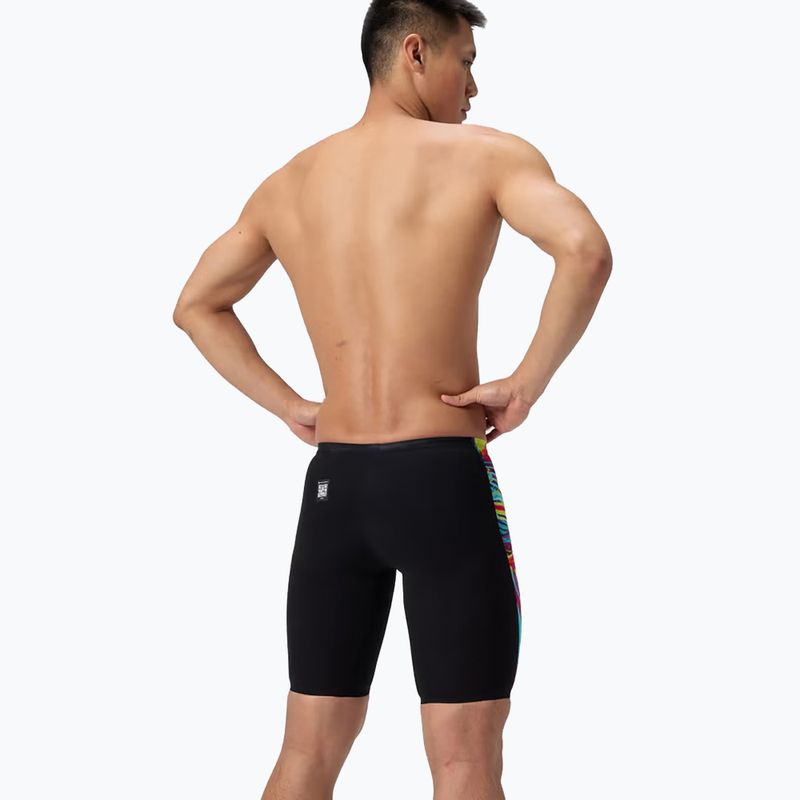 Herren-Schwimm-Jammer Speedo Fastskin LZR Pure Valor 2.0 Jammer molten black/molten blur 3