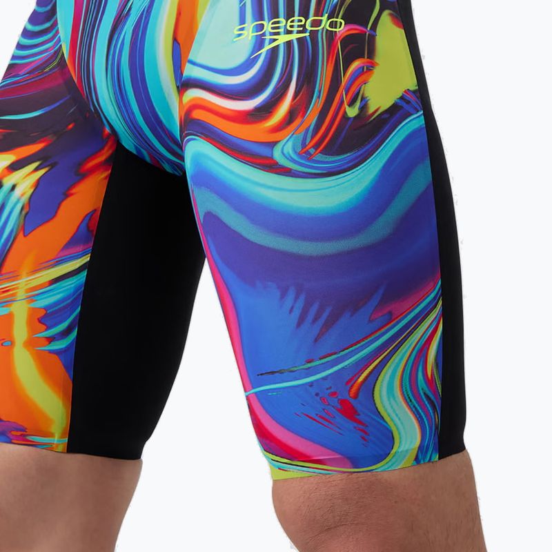 Herren-Schwimm-Jammer Speedo Fastskin LZR Pure Valor 2.0 Jammer molten black/molten blur 5