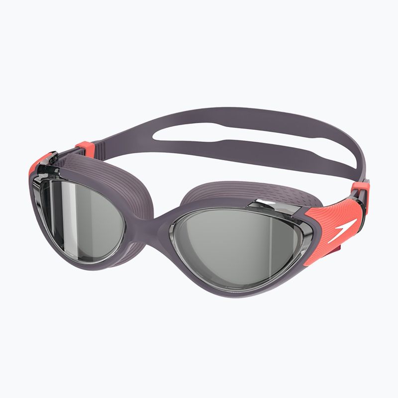 Speedo Biofuse 2.0 Mirror Damen Schwimmbrille Vintage Fog / Stahl / Silberspiegel