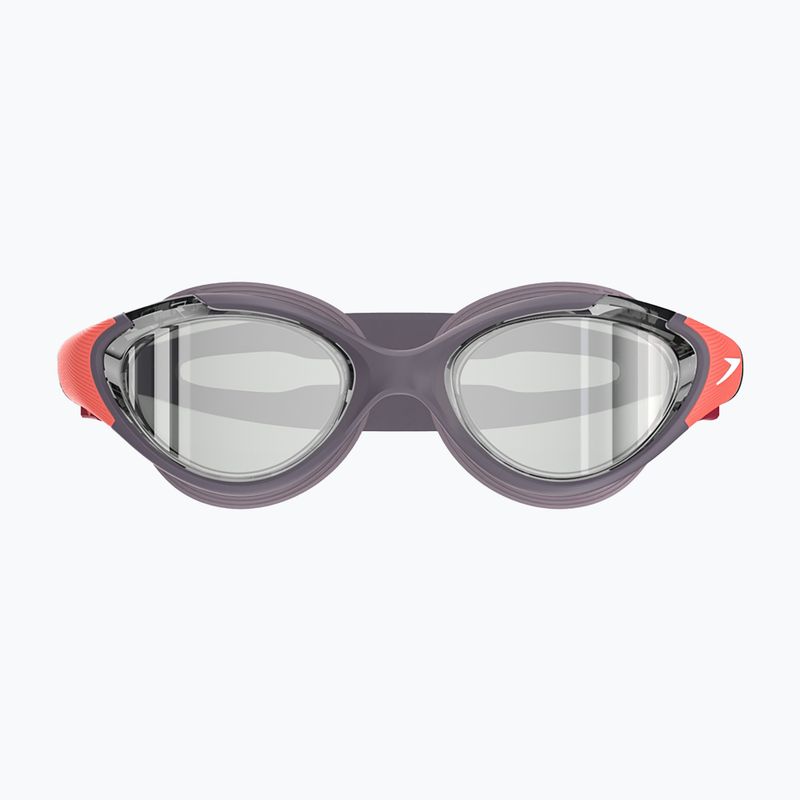Speedo Biofuse 2.0 Mirror Damen Schwimmbrille Vintage Fog / Stahl / Silberspiegel 2
