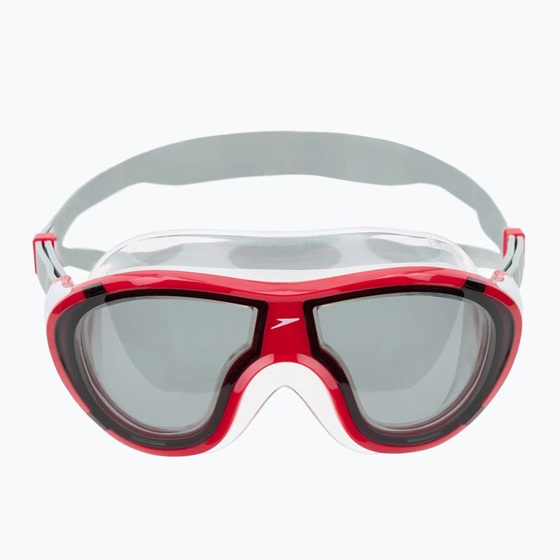 Speedo Biofuse 2.0 Kinderschwimmmaske mit hohem Risiko rot/rauch 2