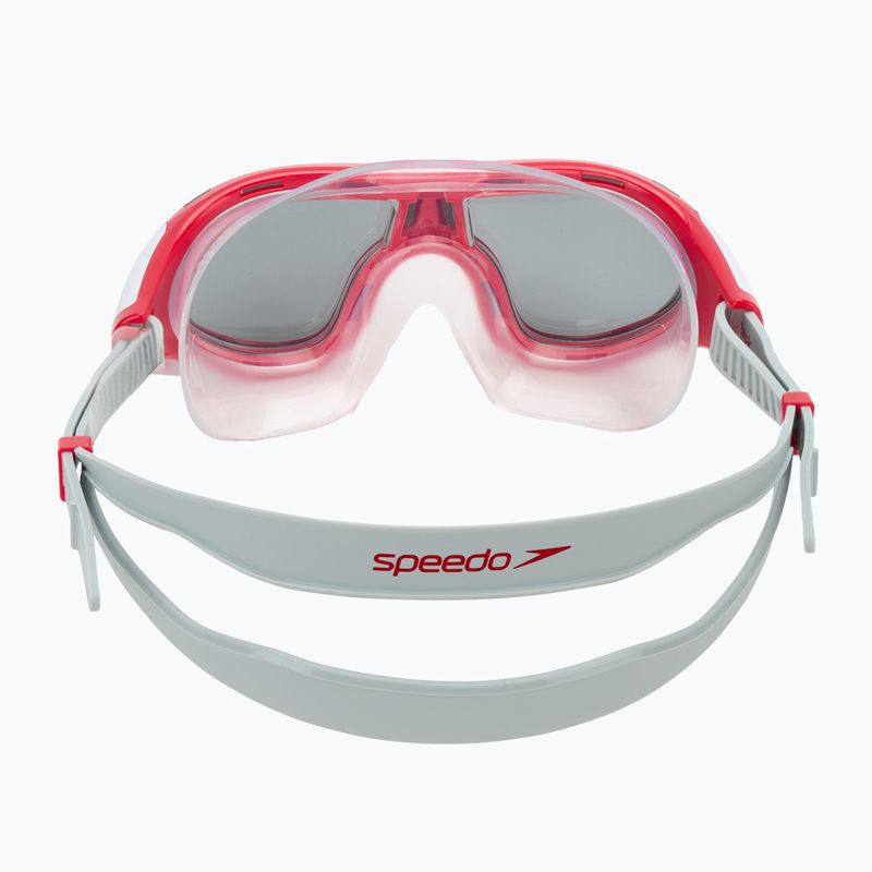 Speedo Biofuse 2.0 Kinderschwimmmaske mit hohem Risiko rot/rauch 4