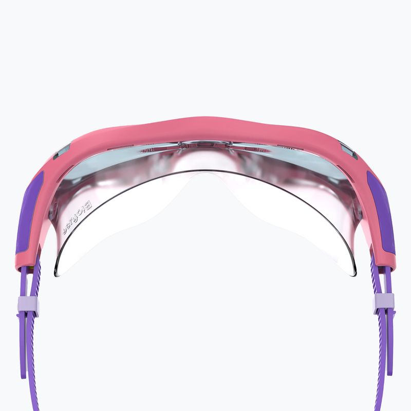 Speedo Biofuse 2.0 rosa Limonade / Stahl Kinderschwimmmaske 3